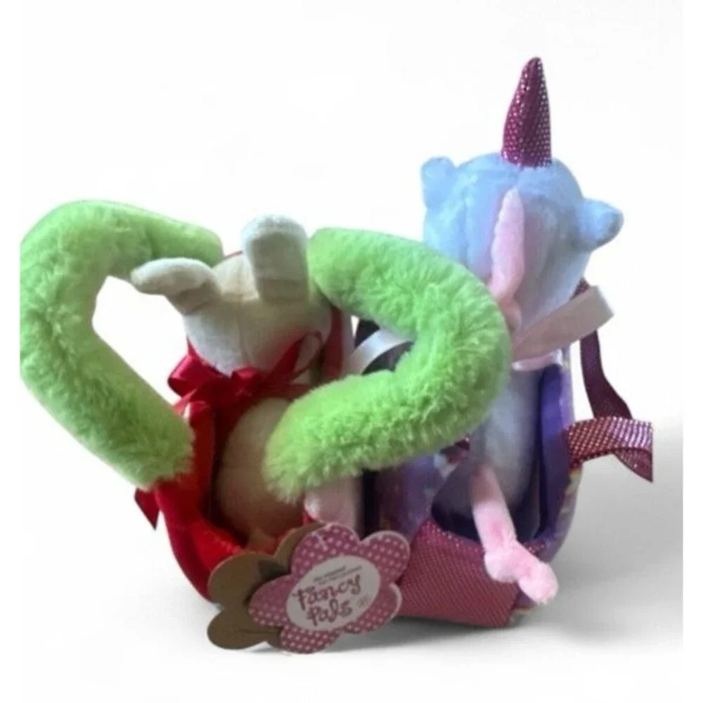 Fancy Pals Original Toy Pet Carrier Bundle Unicorn Set & Cherry Kitty Holder